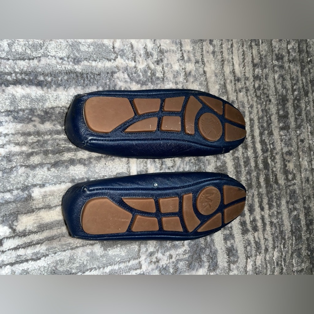 Michael Kors Dark Blue Flats with Gold Interior - Picture 2 of 4